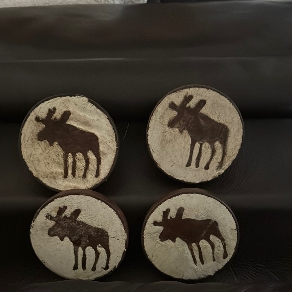 Moose Coasters Set of 4